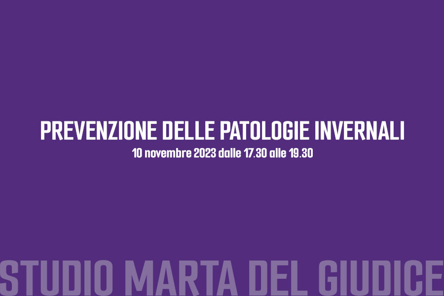 Webinar: prevenzione delle patologie invernali